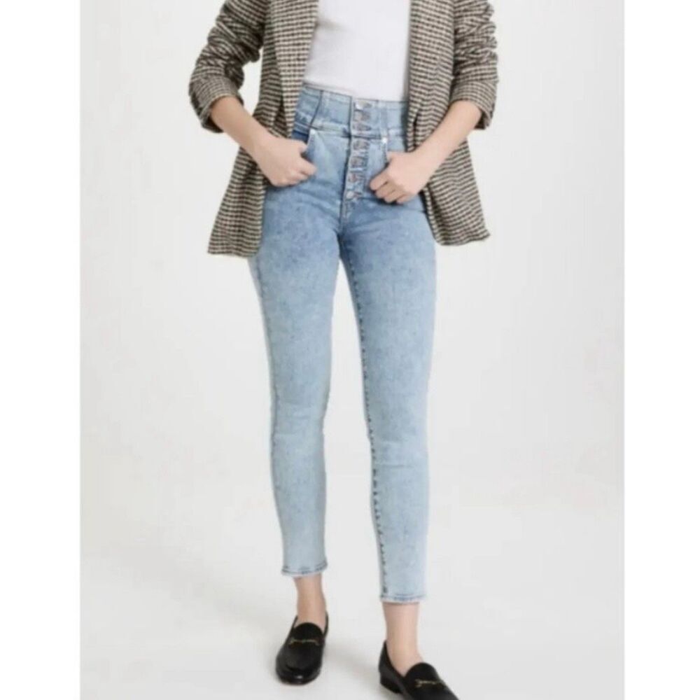 Veronica Beard Katherine Corset extra high rise skinny jeans 28